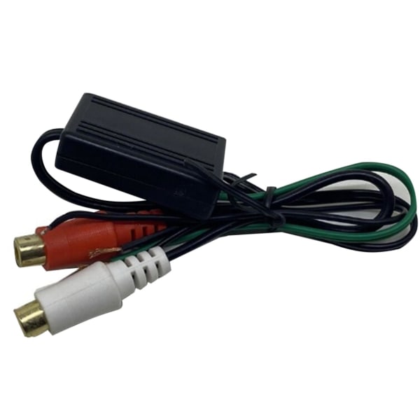 Højttaler til 2 Rca Line Output Converter Ind/ud Høj/lav Til bilstereo As shown