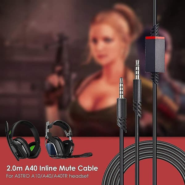 Reserve Headset Kabel, Til Astro A10/a40 Gaming Headsets