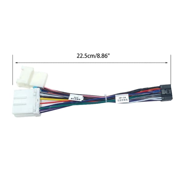 Bil 16-pin Stereo Radio Ledningsnet Kabel Adapter Stik