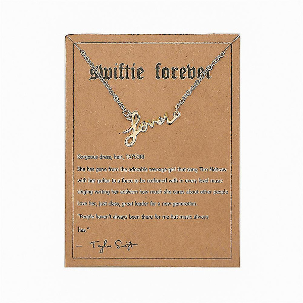 Halsband med hängen inspirerat av Taylor Swift för kvinnor, Swiftie-smycken, musikälskare, fan, födelsedagspresenter lover