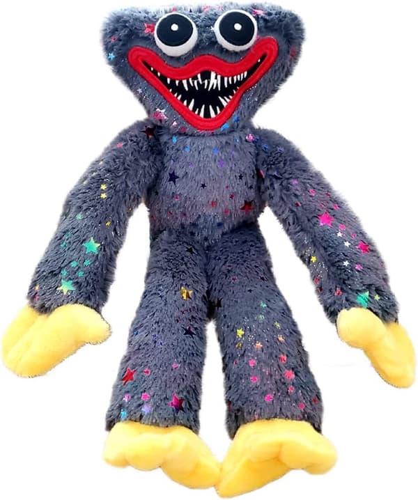 Huggy Wuggy Plyschfigur ~40cm Hög Grå Grey grå