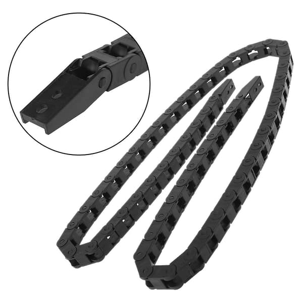 7x7mm L1000mm Kabel Slæbekæde Wire Carrier + 2 Endeforbindelser Til 3D Printer CNC