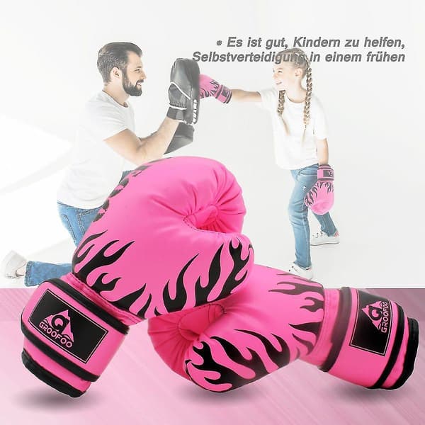 Boxningshandskar \"4oz Boxningshandskar för Barn Ungdom\" (1 Par) Pink