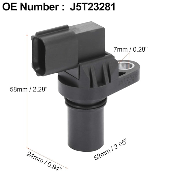 Bilsensor til knastakselposition, udskiftning J5T23281 til Mazda 2 3 323 Protege 1.3 1.4 1.5 1.6