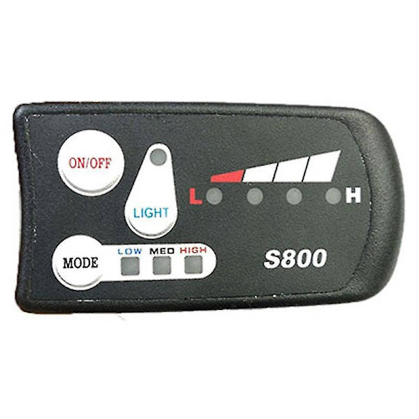 Elektrisk cykel LED S800 display 36v 48v elektrisk cykel intelligent kontrolpanel display elektrisk Black