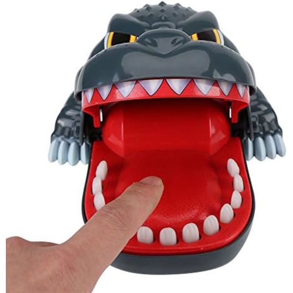 Krokodil Bett Leksak Mun Bite Finger Leksak Party Rolig Sprattleksak 16,5 x 8,5 x 8 cm