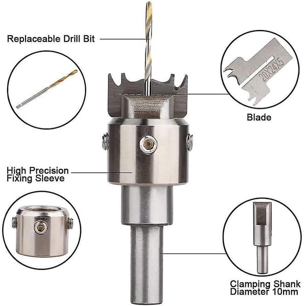 30 deler Ringborsett, 16-21 mm blader Tre Ringbor Tre Ringmaker Stål Tre Perle Dr
