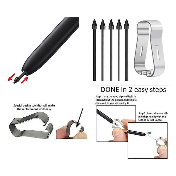 Bluetooth Stylus Pen til Note 20 Ultra S 4096 Tryksensor til Galaxy Note 20 & Note 20 Ultra 5G Version Gold