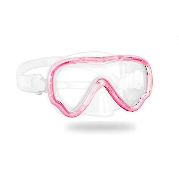 Dykmask för barn, simsnorkelmask, simglasögon, snorkelutrustning, anti-immask, blå pink