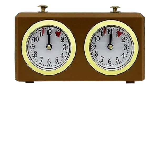REMAKE Mekanisk skakklokke analog til skakspil Timer Ure Timer Ingen batterier nødvendig