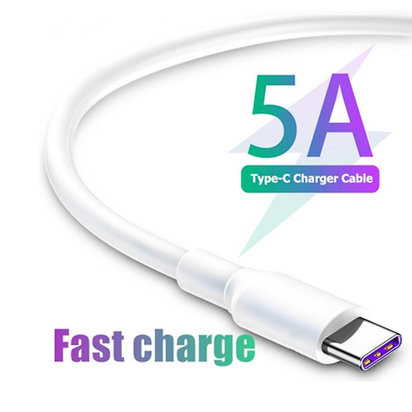 5a 2m Usb Til Usb-c / Type-c Flash ladedatakabel 2m