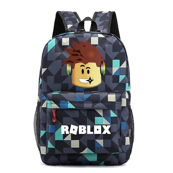 Roblox ryggsäck ryggsäck skolväska för barn pojke flickor presenter C
