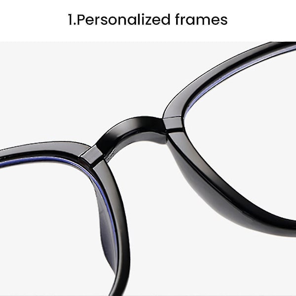Multifokalt läsglas +1.00d Till +4.00d Presbyopic Glasses Light Tr90 Rim