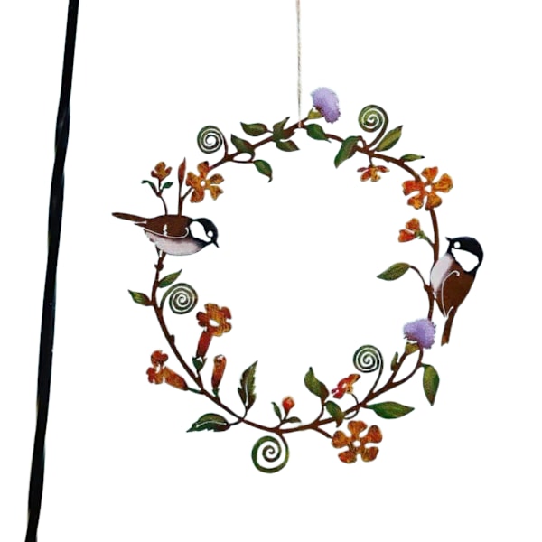 Metallic Decorative Wreath, Modern Wall Decor for All Seasons
