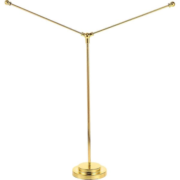 Indoor Table Flag Holder Flagpole With Base For Historical Events In Gold 1-pack