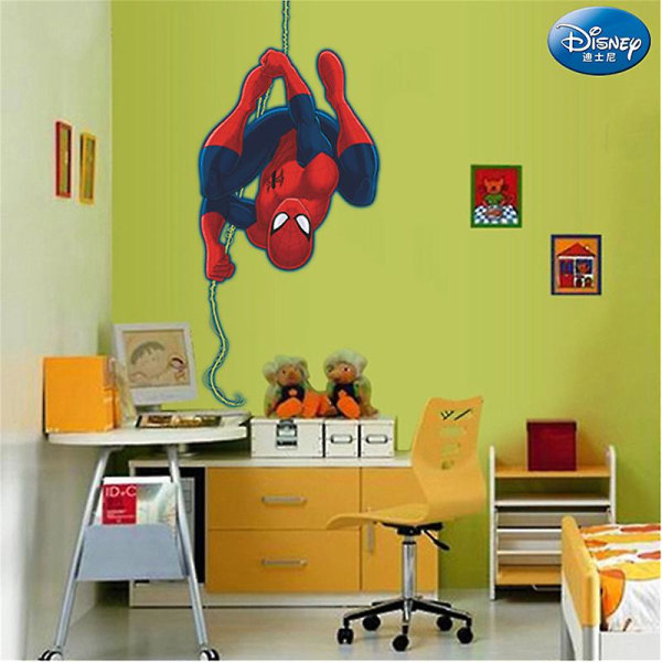 3d Hulk Spiderman tapettitarra lastenhuoneeseen baby makuuhuoneeseen itseliimautuva kodin seinäkoristelu Vinyylitarrat Avengers seinämaalaus sdm001