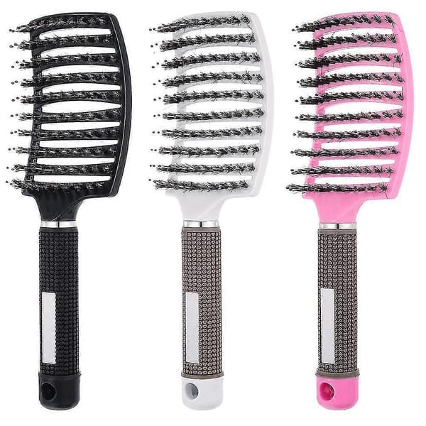 Tom Tangle Comb, Vildsvinebørster, Buet Kam, Tangle Hårstylingbørste, Til Styling Af Hårbørstesættet