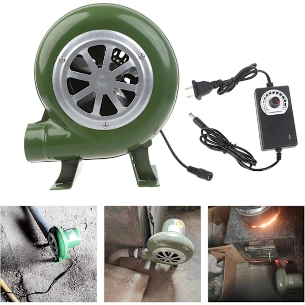 Kraftfull BBQ Fläkt Grill Kolstarter BBQ Fläkt, Rök Elektrisk Fläkt AC100-240V 2900rpm Justerbar Snabb 80W - Euro Standard