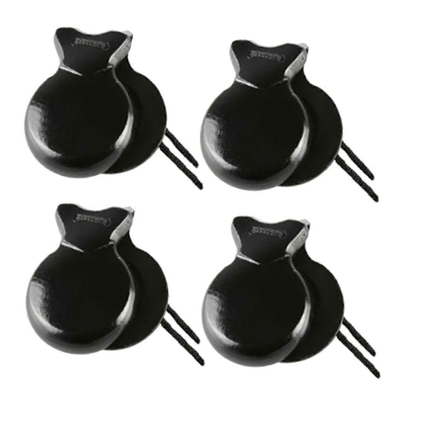 4 STK Spanske Kastagnetter Traditionelle Flamenco Kastagnetter Håndperkussions Kastagnetter Musikinstrument