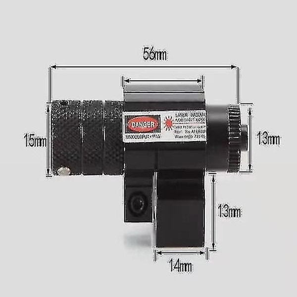 Mini infraröd laser riktad uppåt, nedåt, vänster och höger justerbar laserficklampa Högtransmittans Lens Lärarpenna