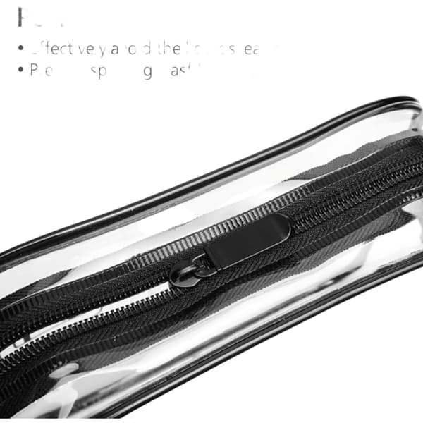 Transparent necessär, 3-pack, kosmetisk resesminkväska, 18*12 cm—PA