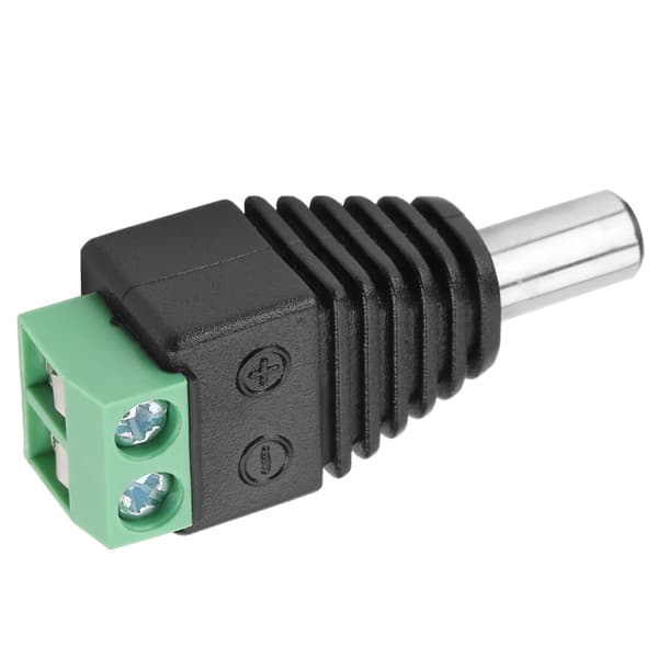 10st DC Power Male Plug Jack Terminal Adapter Connector Compatible with CCTV Camera 5.5*2.1mm