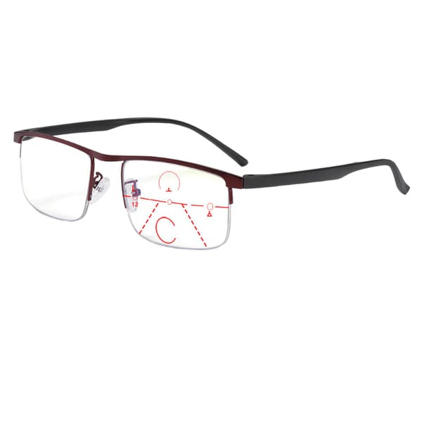 Sinivalolasit Progressiiviset Presbyopia lukulasit mustat