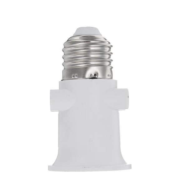 2 AC100-240V 4A E27 lampeholderadapterstik, lampeadapter