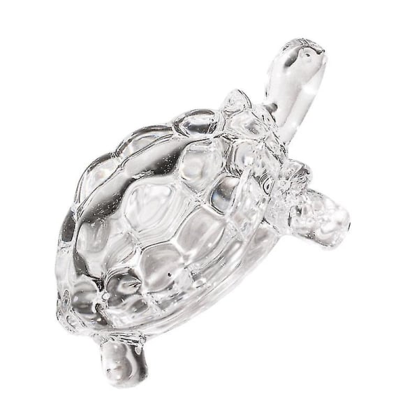 1 stk Glass Crystal Turtle Ornament Feng Shui Fortune Pynt Crystal Crafts