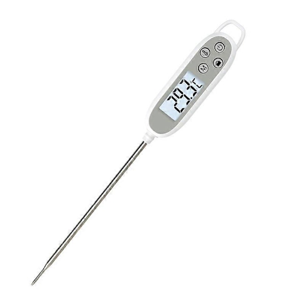 Kökstermometer, Digital Kökstermometer med Lång Sond, Mattermometer Instant Avläsning & IP65 Vattentät