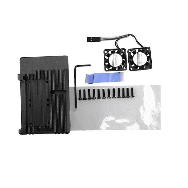 Metalhus til Raspberry Pi4b Aluminiumlegering Kølepladehus til Raspberry Pi4 Bundkort Beskyttelseshus