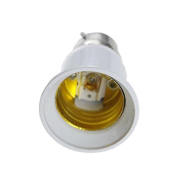 B22 til Edison Skrue E27 Adapter Konverter B22 til E27 Lampe Pære Bajonetfatning