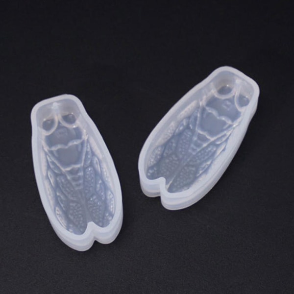 Krystal Epoxy Cicada Form Silikone Form Gør-det-selv Håndlavet Smykker Pendant Form Making Tool