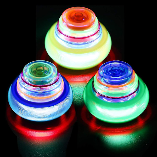 Spinning Top Gyro Spinner Laser LED Musikk Flash Light Barneleker Julegaver