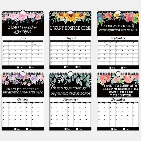 F- Jag är död, Livets Slutplanerare, Jag är död, Vad händer nu? Bokplanerare, Guidade Slutliga Arrangemang När Jag är Borta Kalender 2025