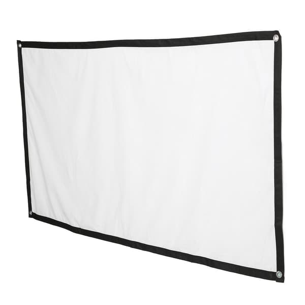 Projector Screen 100 inch HD Wrinkle-Free Foldable Portable Projection Screen with Hooks for Home Office