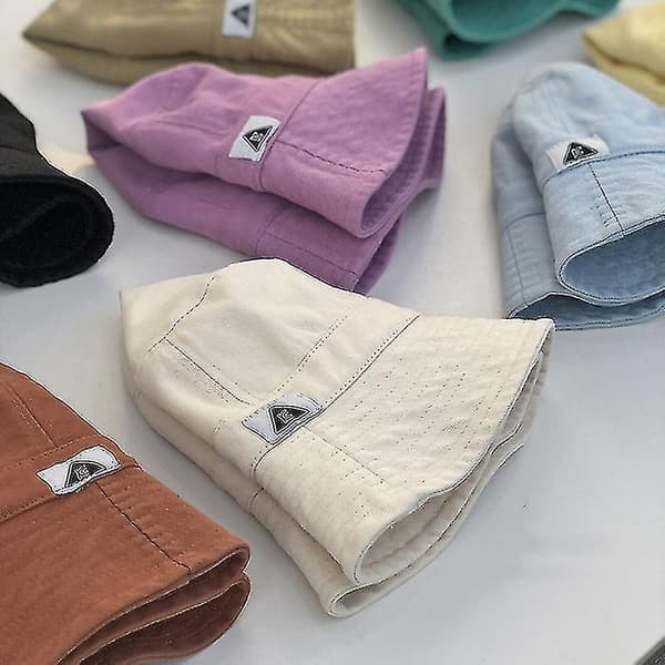 Fiskerhat Bucket Hat Til Mænd/Damer Solhat Sommerhat Broderede Fiskerhatte Beige