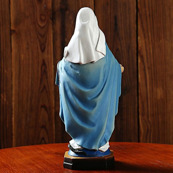 Religiøs Serie Harpiks Statue Ornamenter 21,5 cm Katolsk Ikon Af Jomfru Maria