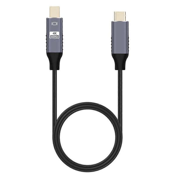 USB-C till Mini DisplayPort-kabel, USB Typ C till Mini DP-sladd 4K-adapterkabel