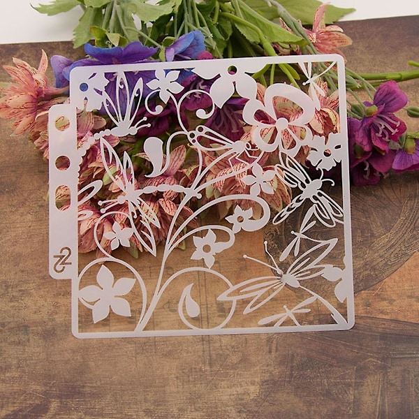 Dragonfly stensiilit Mallimaalaus Scrapbooking Kohokuviointi Leimaus Albumi Käsityö