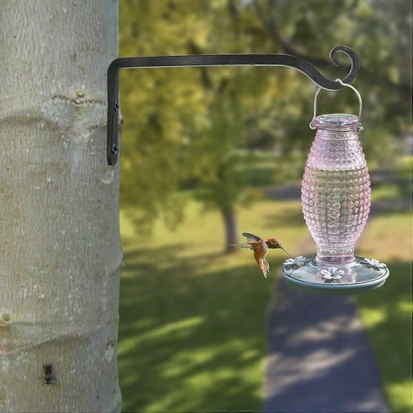 Kasviteline Kukka-amppeli Rautainen seinäkoukku Kukka-amppeli Seinäteline Koukku 25cm
