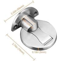 Magnetisk dørstopper, børstet satin nikkel magnetisk dørstopper