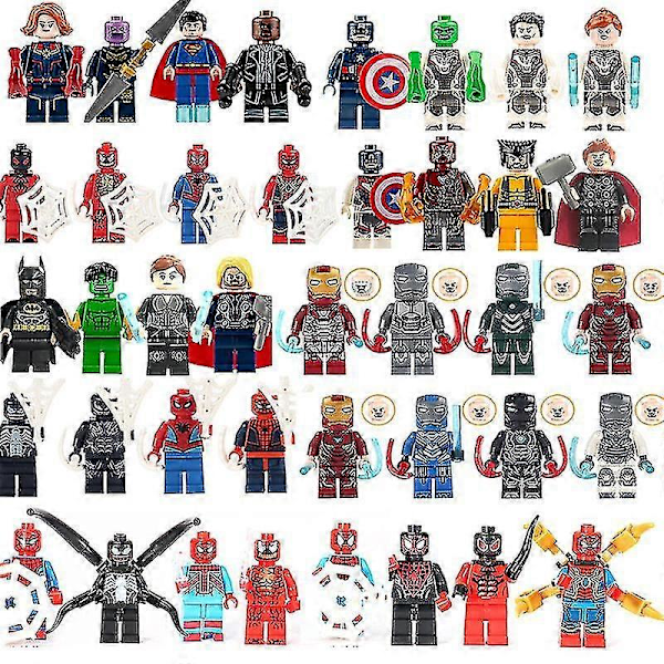 40 stk. Avengers Minifigurer Byggeklodser Legetøj Actionfigurer Sæt Til Børn Gaver -Yx