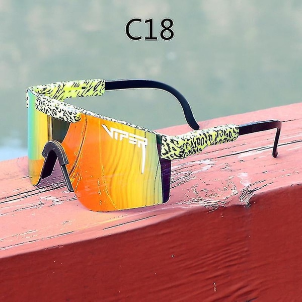 Big Frame Ride Solbriller Farverige Full Faced True Film Polariserede Solbriller Sikker og Cool C18