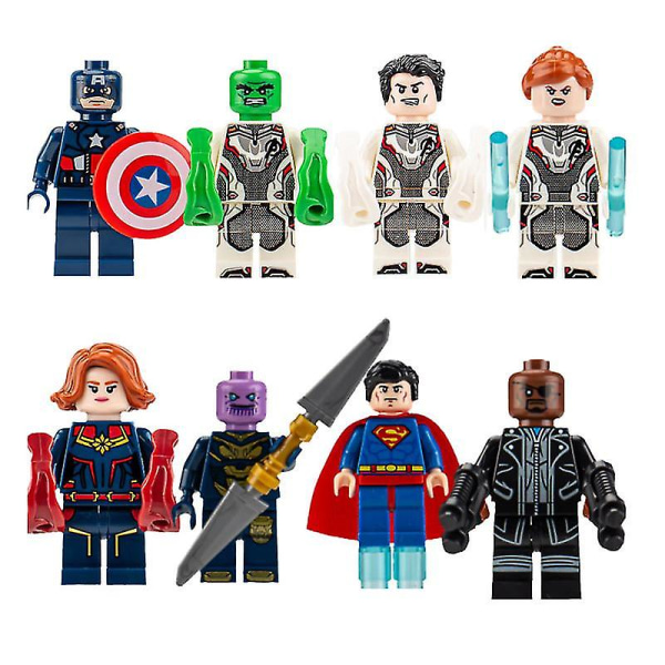 40 stk Avengers Minifigurer Byggeklosser Leker Action Figursett For Barn Fans Bursdagsgave