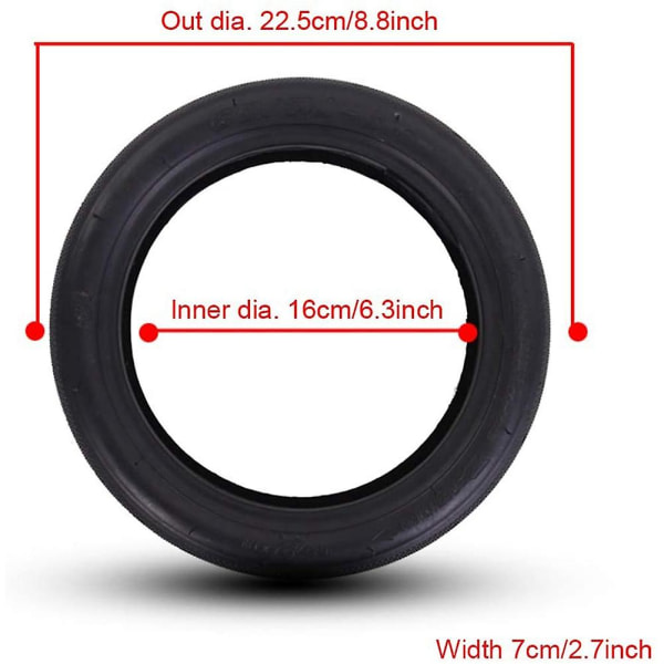 60/70-6.5 Scooter erstatningsdæk Elcykel Oppustelige dæk & indvendige slange dæksæt til Maxg30