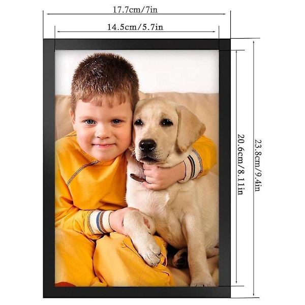 10 stk A5 Magnetiske Diamantkunst Rammer, Selvklebende Magnetiske Bilde Rammer Ramme Display Ramme Svart