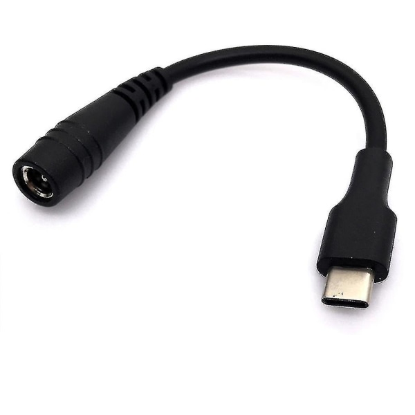 Datorladdningsomvandlare Dc5,5x2,1mm till typ-c hane-omvandlare Power