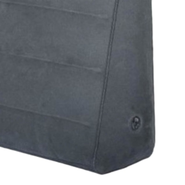 Uppblåsbar kilkudde för resor, portabel universell mjuk uppblåsbar kilkudde för lägenhetsvardagsrum Dark Gray