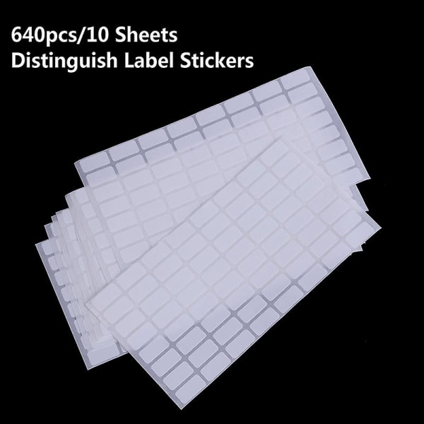 640st Distinguish Label Stickers Diamantklassificering Förvaringsetiketter